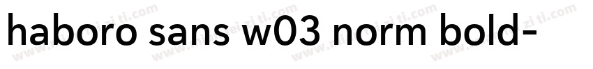 haboro sans w03 norm bold字体转换